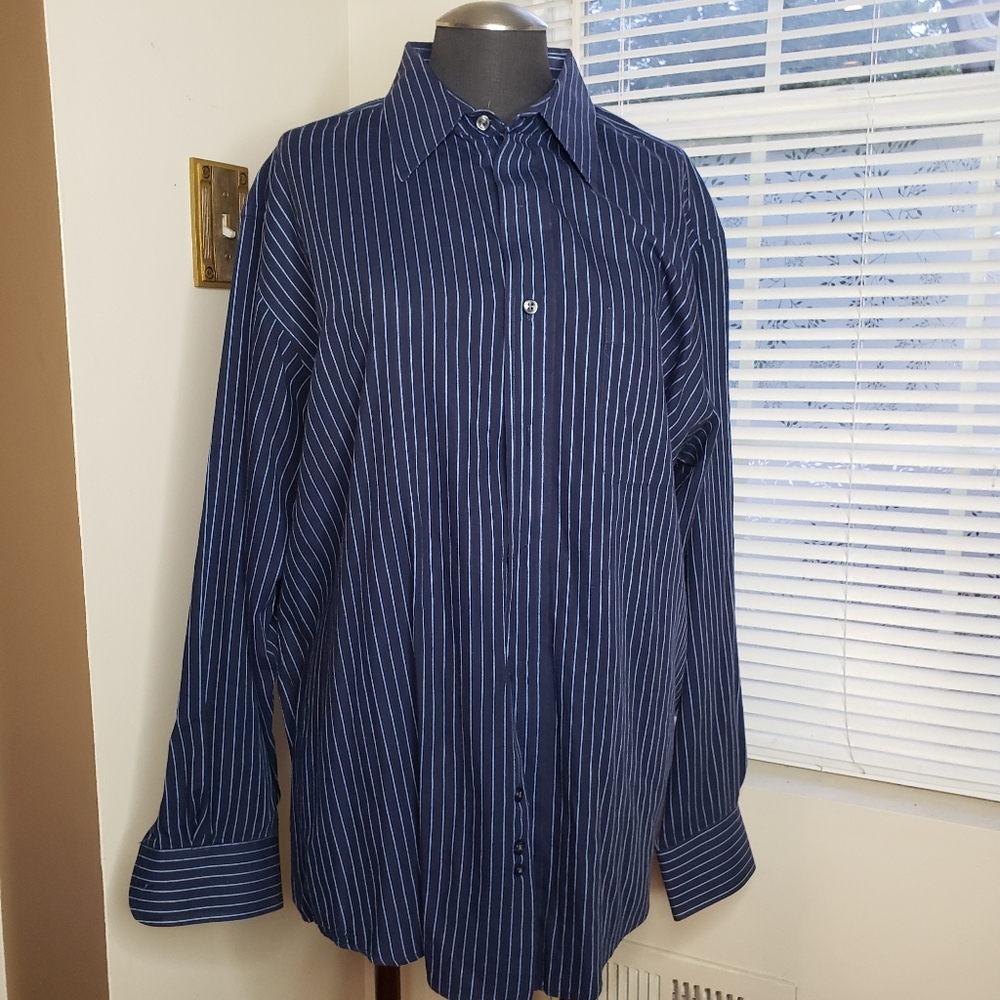 Men's Stripe Button Shirt